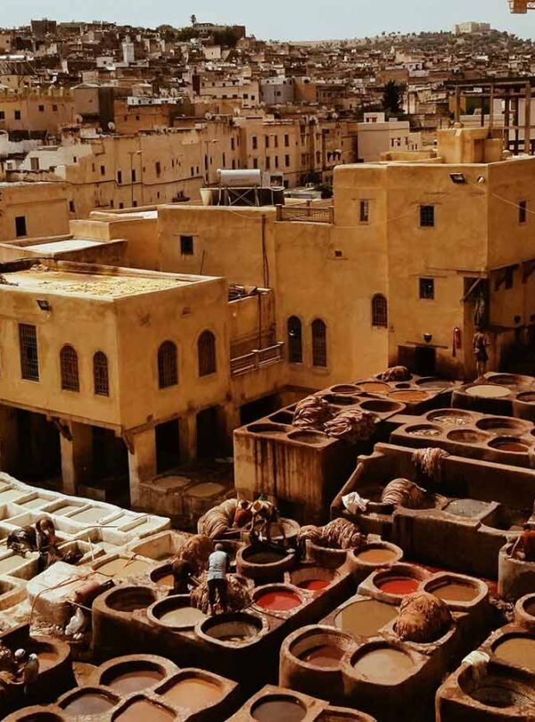 Chouara Artisan at work in Fez