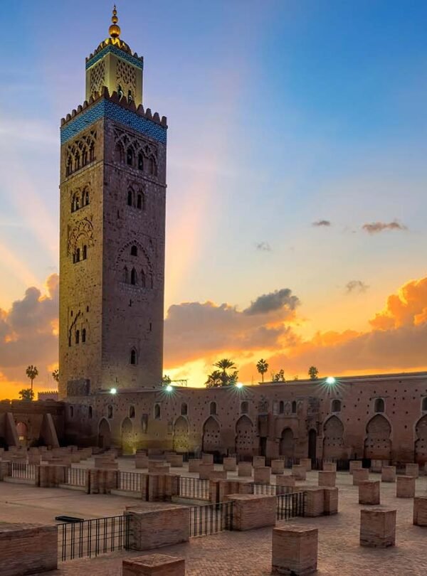koutoubia mosque marrakech sunrise